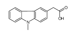 2-(9-甲基-9H-咔唑-3-基)乙酸结构式