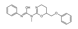 1-methyl-1-[6-(phenoxymethyl)-5,6-dihydro-4H-1,3-oxazin-2-yl]-3-phenylurea结构式