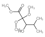 methyl 3-hydroxy-2,2-dimethoxy-4-methyl-pentanoate Structure
