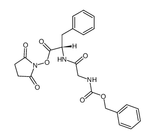 benzyloxycarbonylglycylphenylalanine N-hydroxysuccinimide ester Structure