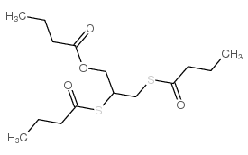 三丁酸2,3-二巯基-1-丙酯结构式