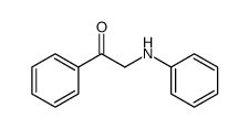 2-anilino-1-phenylethanone结构式