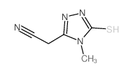 2-(5-疏基-4-甲基-4H-1,2,4-噻唑-3-基)乙腈结构式