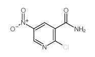 2-氯-5-硝基-3-吡啶羧酰胺结构式