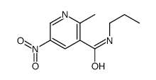 2-methyl-5-nitro-N-propylpyridine-3-carboxamide Structure