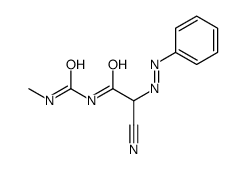 2-cyano-N-(methylcarbamoyl)-2-phenyldiazenylacetamide结构式
