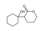 3-(1-hydroxycyclohexyl)oxan-2-one结构式