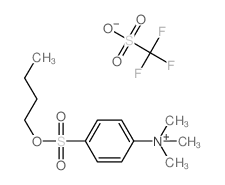 (4-butoxysulfonylphenyl)-trimethyl-azanium; trifluoromethanesulfonic acid结构式