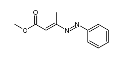 methyl (E)-3-phenylazo-2-butenoate Structure