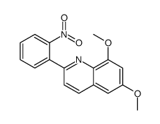 6,8-dimethoxy-2-(2-nitrophenyl)quinoline Structure