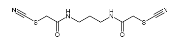 2,2'-bis-thiocyanato-N,N'-propane-1,3-diyl-bis-acetamide结构式