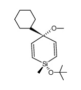 1r-tert-butoxy-4t-cyclohexyl-4c-methoxy-1-methyl-1,4-dihydro-siline结构式