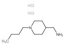 4-氨基甲基-1-N-丁基哌嗪双盐酸盐结构式