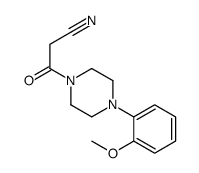 3-[4-(2-甲氧基苯基)-1-哌嗪]-3-氧丙腈结构式