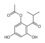 [3,5-dihydroxy-2-(2-methylpropanoyl)phenyl] acetate结构式