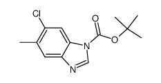 tert-butyl 6-chloro-5-methyl-1H-benzo[d]imidazole-1-carboxylate Structure