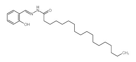 Octadecanoic acid,2-[(2-hydroxyphenyl)methylene]hydrazide结构式