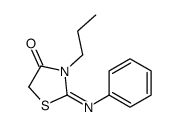2-phenylimino-3-propyl-1,3-thiazolidin-4-one Structure