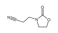 N-(2-cyanoethyl)oxazolidinone结构式