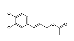3-(3,4-dimethoxyphenyl)prop-2-enyl acetate结构式