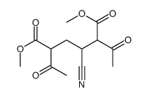 dimethyl 2,5-diacetyl-3-cyanohexanedioate Structure