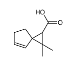 2,2-dimethylspiro[2.4]hept-6-ene-1-carboxylic acid结构式