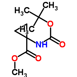 甲基1-(叔丁氧基羰基)环丙烷羧酸结构式