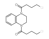 4-chloro-1-[4-(4-chlorobutanoyl)-2,3-dihydroquinoxalin-1-yl]butan-1-one Structure