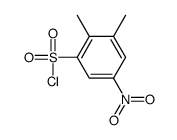 2,3-二甲基-5-硝基苯-1-磺酰氯结构式