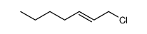 (E)-1-chloro-2-heptene Structure