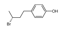(R)-4-(3-bromobutyl)phenol结构式