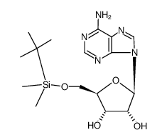 5'-O-[(1,1-dimethylethyl)dimethylsilyl]adenosine结构式