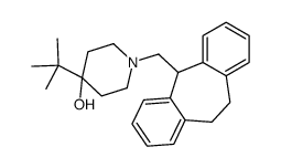 4-tert-butyl-1-(6,11-dihydro-5H-dibenzo[1,2-a:1',2'-e][7]annulen-11-ylmethyl)piperidin-4-ol Structure