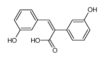 2,3-bis(3-hydroxyphenyl)acrylic acid结构式