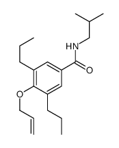 N-(2-methylpropyl)-4-prop-2-enoxy-3,5-dipropylbenzamide结构式