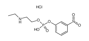 2-(ethylamino)ethyl (3-nitrophenyl) hydrogen phosphate hydrochloride结构式
