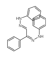 Benzeneacetaldehyde,a-(phenylhydrazono)-, 2-phenylhydrazone结构式