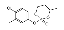 1-[(4-Chloro-m-tolyl)oxy]-3-methyl-2,6-dioxaphosphorinane 1-oxide结构式