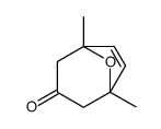 1,5-dimethyl-8-oxabicyclo[3.2.1]oct-6-en-3-one结构式