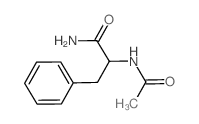 2-acetamido-3-phenyl-propanamide Structure