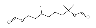 3,7-dimethyloctane-1,7-diyl diformate结构式