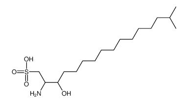 2-amino-3-hydroxy-15-methylhexadecane-1-sulfonic acid Structure