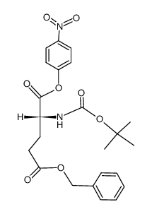 BOC-D-Glu-α-ONp-γ-OBn Structure