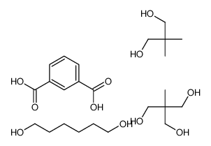 benzene-1,3-dicarboxylic acid,2,2-dimethylpropane-1,3-diol,hexane-1,6-diol,2-(hydroxymethyl)-2-methylpropane-1,3-diol Structure
