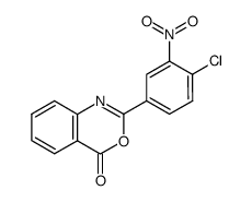 2-(4-Chloro-3-nitrophenyl)-4H-3,1-benzoxazin-4-one结构式