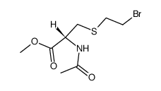 S-(2-Bromethyl)-N-acetyl-L-cystein-methylester结构式