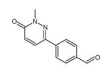 4-(1-甲基-6-氧代-1,6-二氢吡嗪-3-基)-苯甲醛结构式