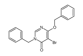3-benzyl-5-bromo-6-phenylmethoxypyrimidin-4-one Structure