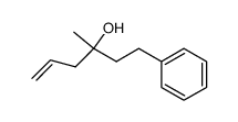 3-methyl-1-phenylhex-5-ene-3-ol结构式