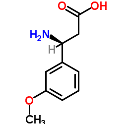 (S)-3-氨基-3-(3-甲氧基苯基)丙酸结构式